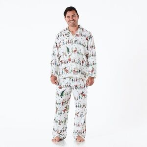 Pottery Barn Dr. Seuss The Grinch Whoville Men's 2 Piece Pajama Set Size Large